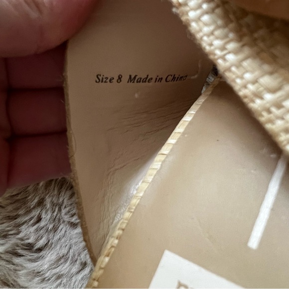 Dolce Vita Natural Raffia Wedge Sandal - Picture 6 of 6